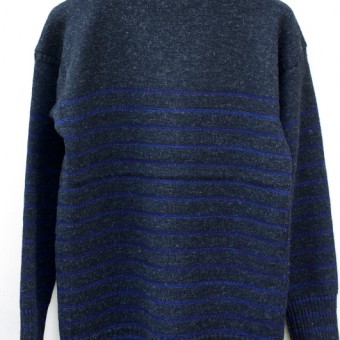 GUERNSEY INDIGO STRIPE JUMPER