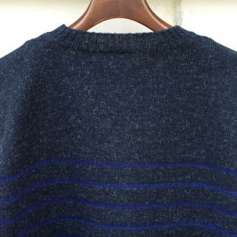 GUERNSEY INDIGO STRIPE JUMPER