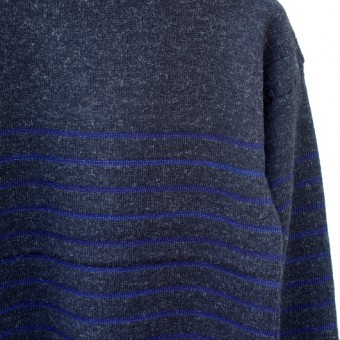 GUERNSEY INDIGO STRIPE JUMPER