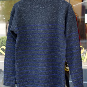 GUERNSEY INDIGO STRIPE JUMPER