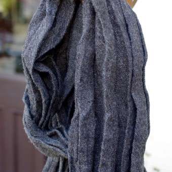 LINEN TWEED STOLE