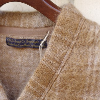 MOHAIR FANCY CHECK CARDIGAN