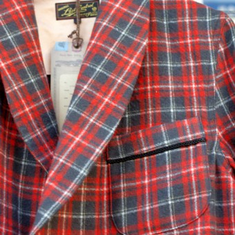 WOOL PLAID ROBE