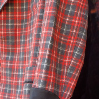 WOOL PLAID ROBE