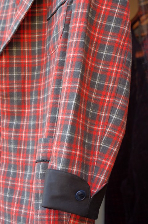 WOOL PLAID ROBE