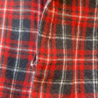 WOOL PLAID ROBE