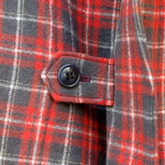 WOOL PLAID ROBE