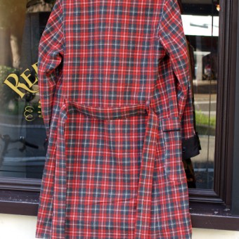 WOOL PLAID ROBE