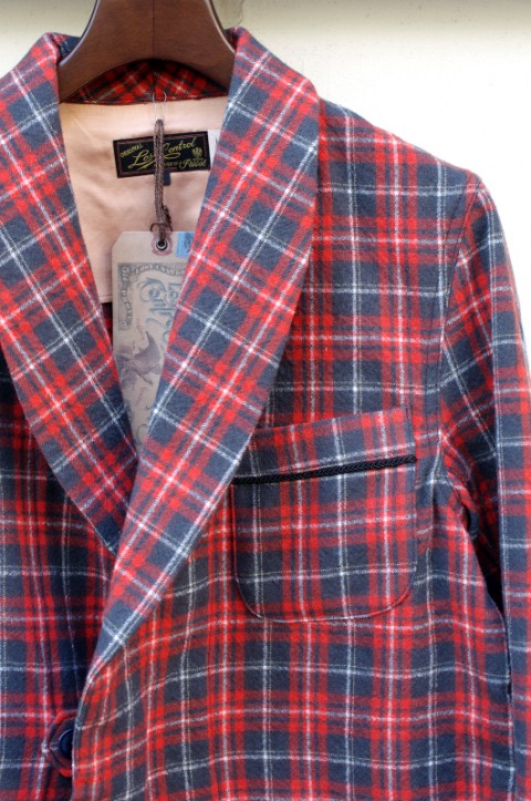 WOOL PLAID ROBE