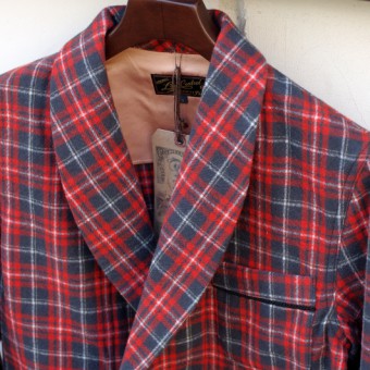 WOOL PLAID ROBE