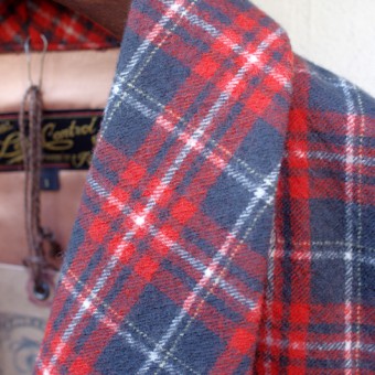 WOOL PLAID ROBE