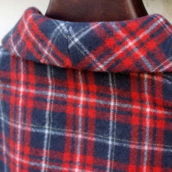 WOOL PLAID ROBE