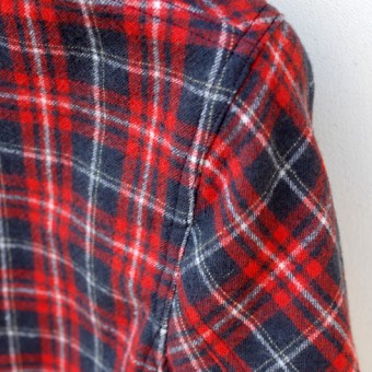 WOOL PLAID ROBE