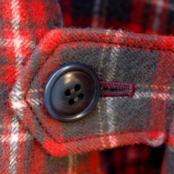 WOOL PLAID ROBE