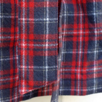 WOOL PLAID ROBE