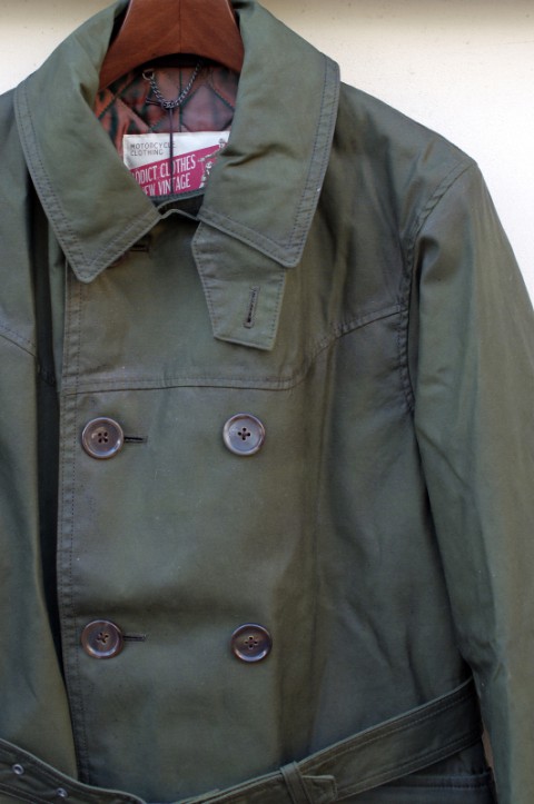 AD-WX-03 OILED  DOUBLE-BREASTED MC COAT