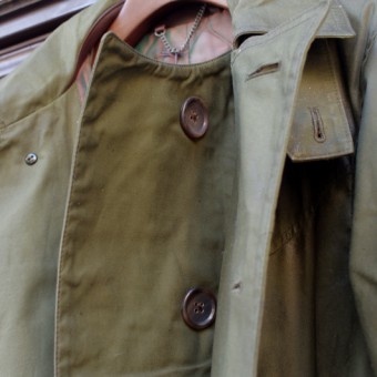 AD-WX-03 OILED  DOUBLE-BREASTED MC COAT