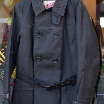 AD-WX-03 OILED  DOUBLE-BREASTED MC COAT