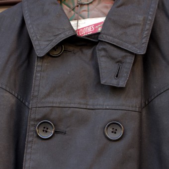 AD-WX-03 OILED  DOUBLE-BREASTED MC COAT