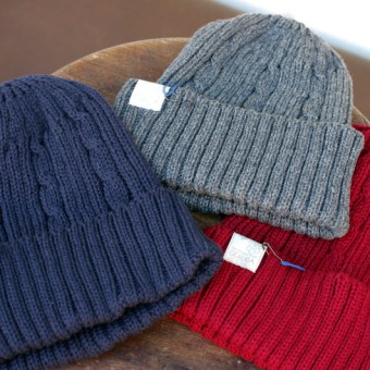 CABLE KNIT CAP [WOOL]