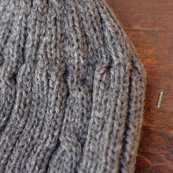 CABLE KNIT CAP [WOOL]