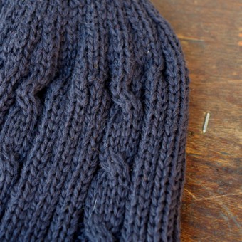 CABLE KNIT CAP [WOOL]