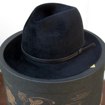 VELOUR FINISHED FEDORA HAT