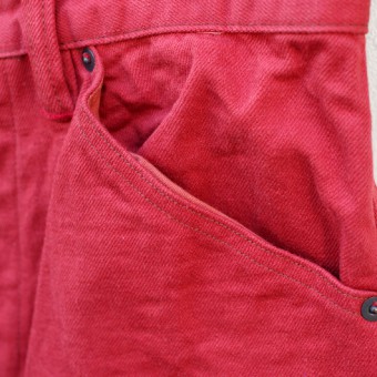 BACK PATCH PANTS [COLOR DENIM]