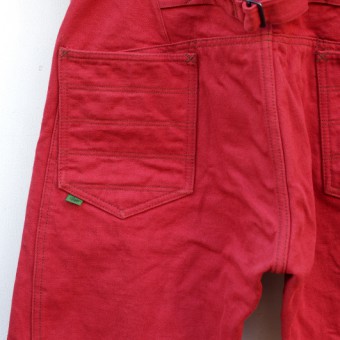 BACK PATCH PANTS [COLOR DENIM]