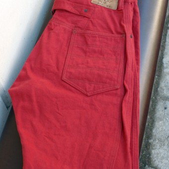 BACK PATCH PANTS [COLOR DENIM]