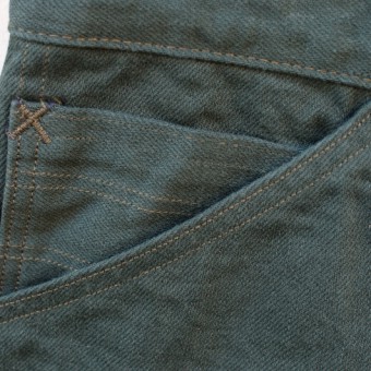 BACK PATCH PANTS [COLOR DENIM]