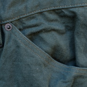 BACK PATCH PANTS [COLOR DENIM]