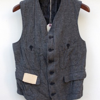 LINEN TWEED SACK VEST