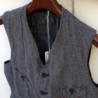 LINEN TWEED SACK VEST