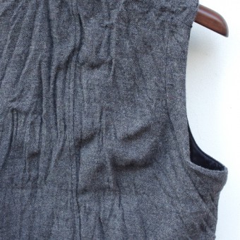 LINEN TWEED SACK VEST