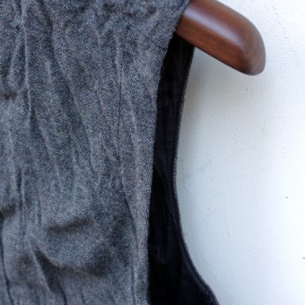 LINEN TWEED SACK VEST