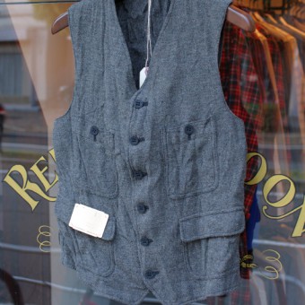 LINEN TWEED SACK VEST