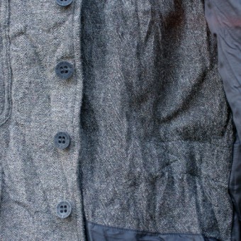 LINEN TWEED SACK VEST