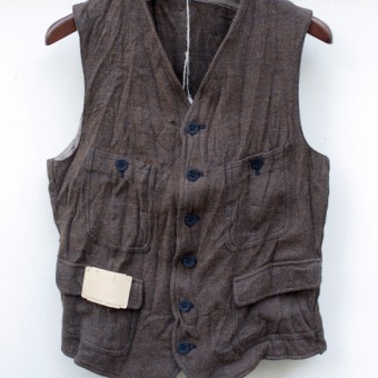 LINEN TWEED SACK VEST