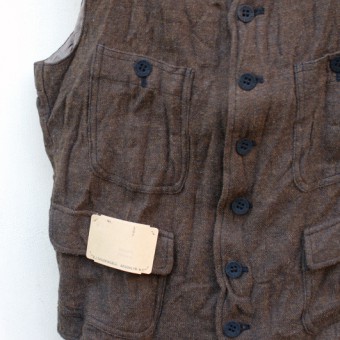 LINEN TWEED SACK VEST