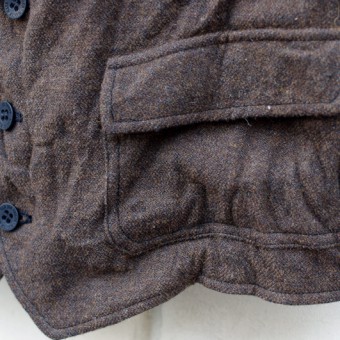 LINEN TWEED SACK VEST