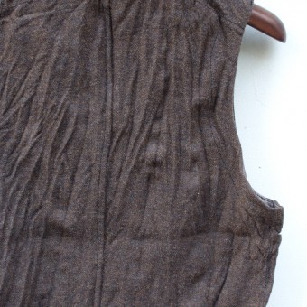 LINEN TWEED SACK VEST