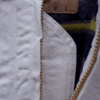 BLANKET LINING JKT [WHITE DENIM]