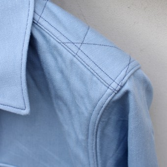 QUILTING OUTER SHIRTS [DENIM]