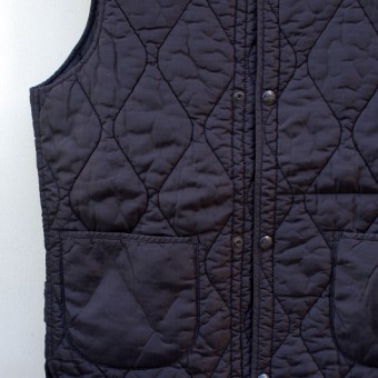 FADED NYLON QUILTING VEST