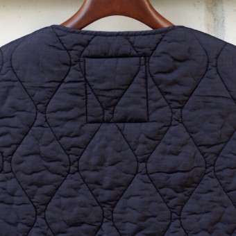 FADED NYLON QUILTING VEST