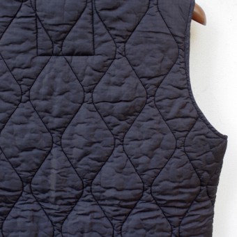 FADED NYLON QUILTING VEST