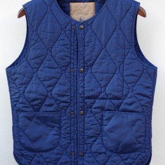 FADED NYLON QUILTING VEST