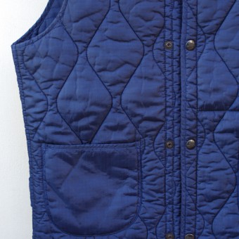 FADED NYLON QUILTING VEST