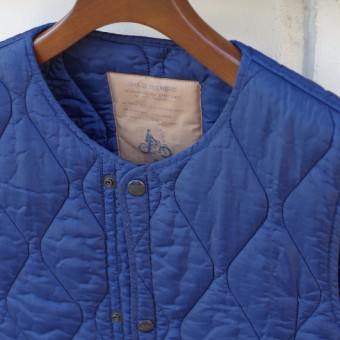 FADED NYLON QUILTING VEST